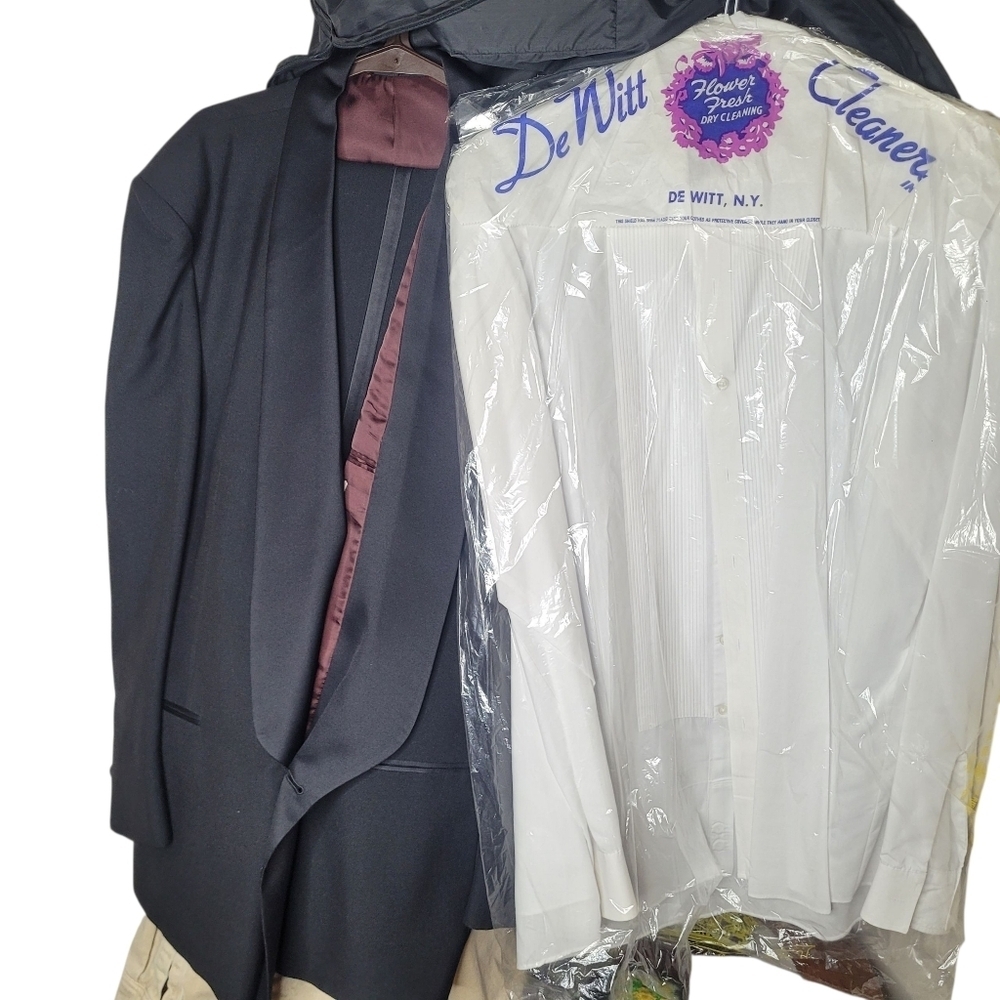 Men's Tuxedo With 2 Cummerbunds Black Tall 2XL